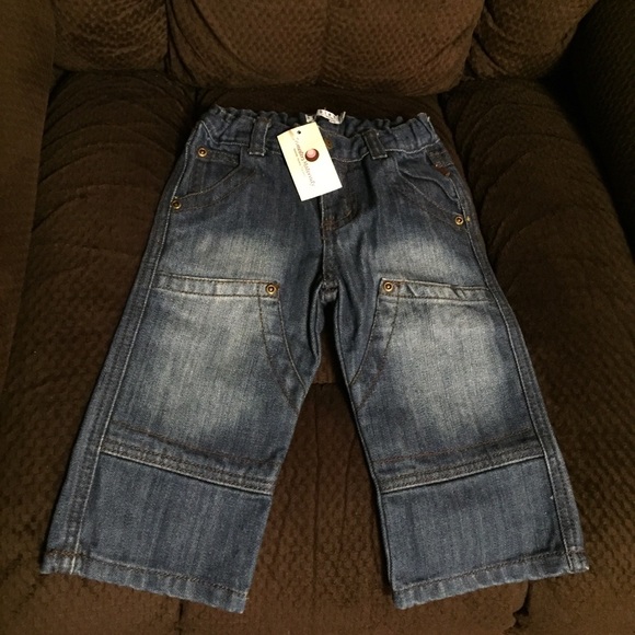 Noppies Other - Stonewashed denim jeans; size 80 (12-18mo)